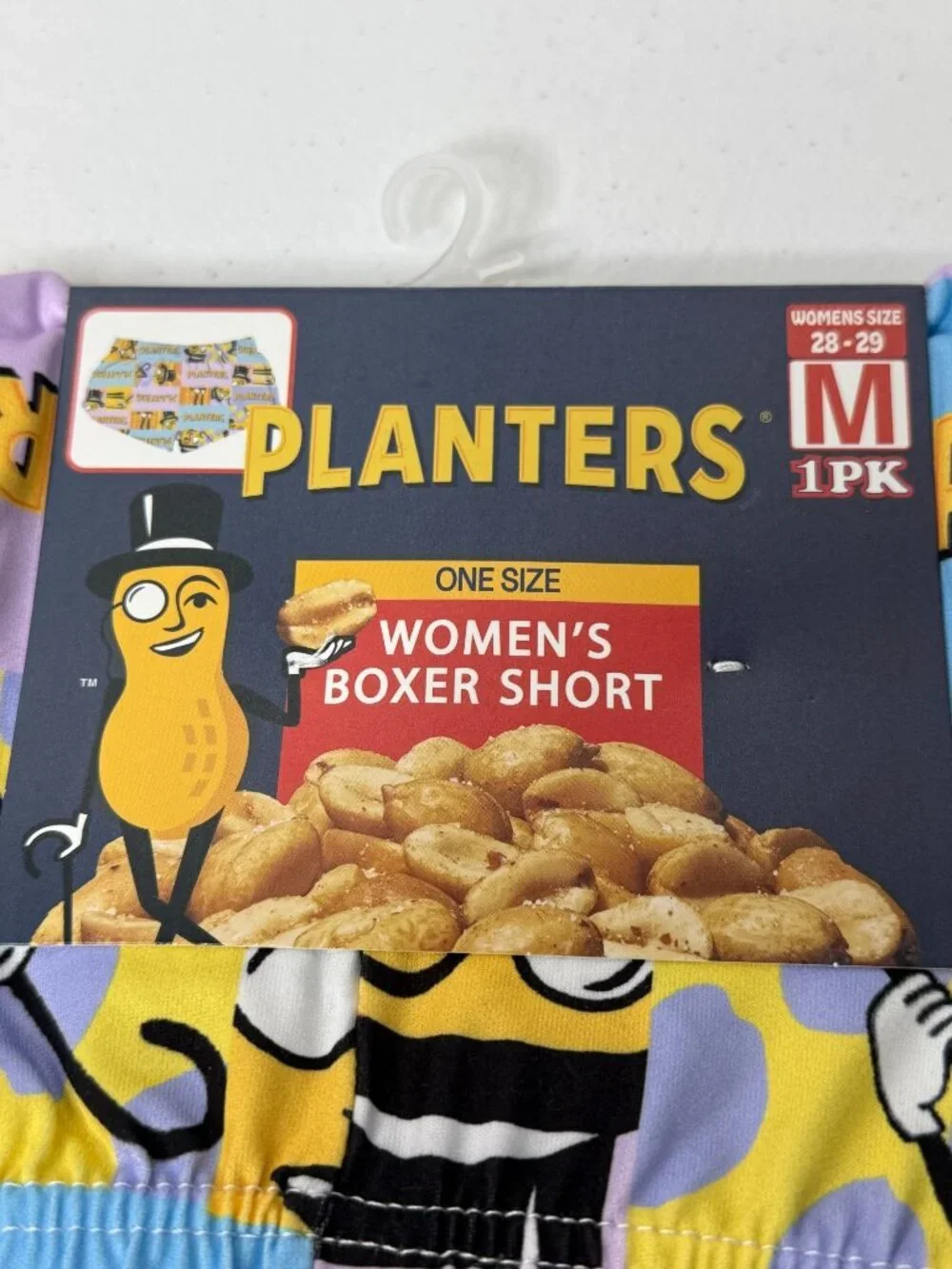 Planters Mr Peanut Boxer Shorts Womens Medium Novelty Lounge Shorts